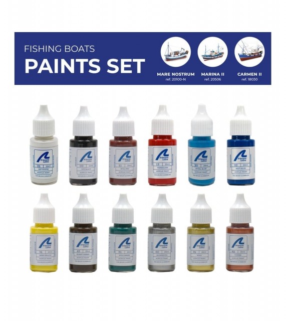 Artesania Paint Set Fishing Boats