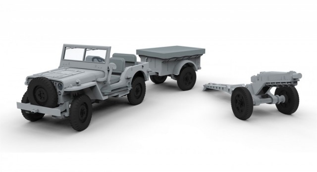 Airfix byggesett Willys British Airborne Jeep A02339