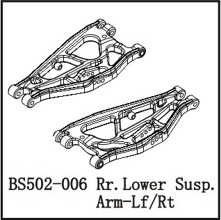 502-006 BSD RR.LOWER SUSP.ARM-LF/RT