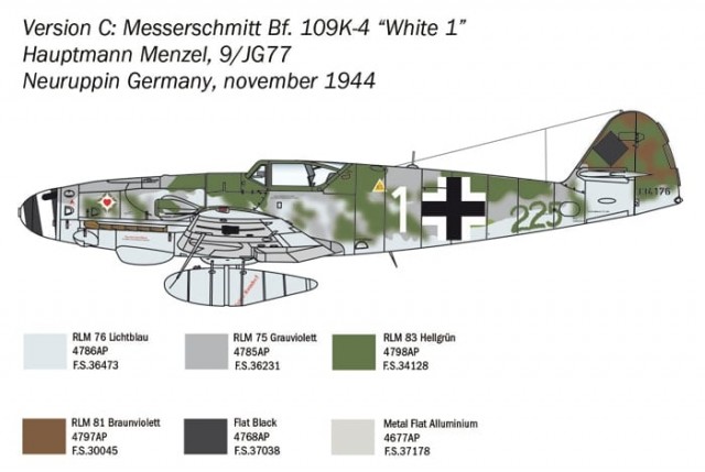 Italeri 1/48 Messerschmitt Bf-109 K-4