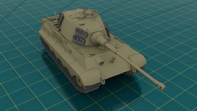 ICM 1/35 Pz.Kpfw.VI Ausf.B Konigstiger with Henschel Turret (Late Production)