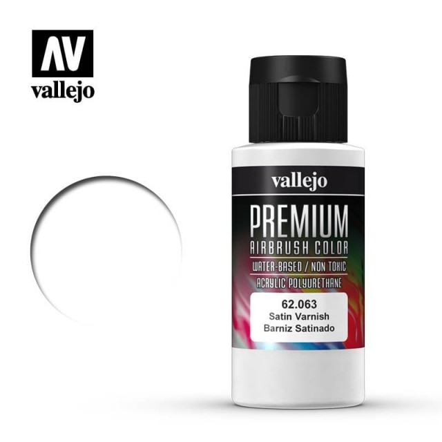 Vallejo Premium Color Satin Varnish 60ml