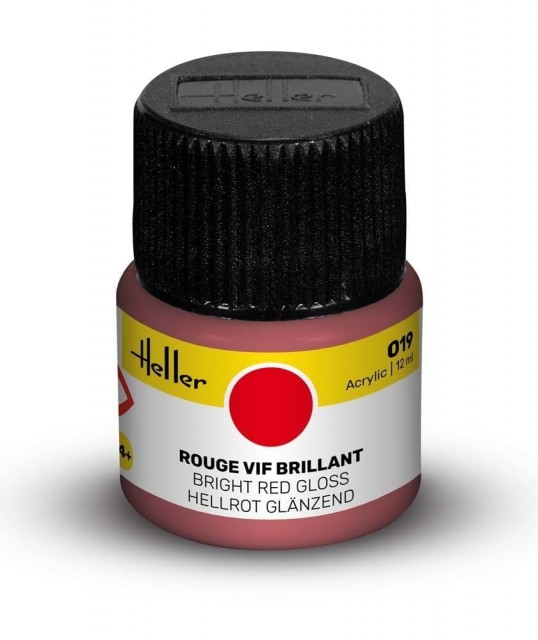 Heller Akryl No 19 Bright Red - Gloss