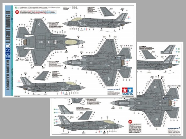 Tamiya 1/72 Lockheed Martin F-35A Lightning II