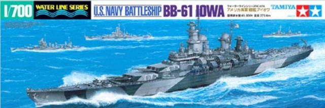 Tamiya 1/700 U.S Navy Battleship BB-61 Iowa 31616