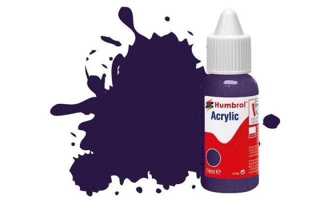 Humbrol Akryl No 68 Purple- Blank 14ml Dropper Bottle
