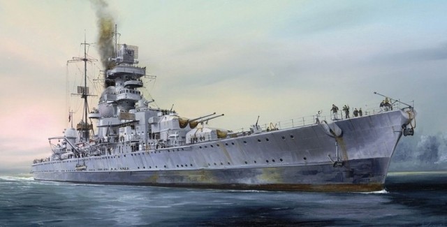 Trumpeter 1/700 German Heavy Cruiser Prinz Eugen 1945