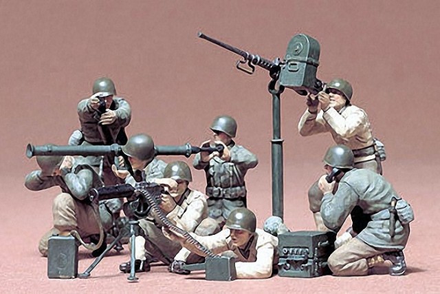 Tamiya 1/35 WWII U.S Gun and Mortar Team