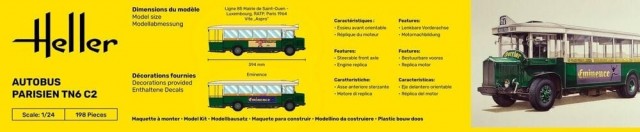 Heller 1/24 Autobus Parisien TN6 C2