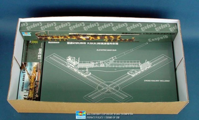 Trumpeter 1/35 280mm K5(E) Leopold German Railway Gun