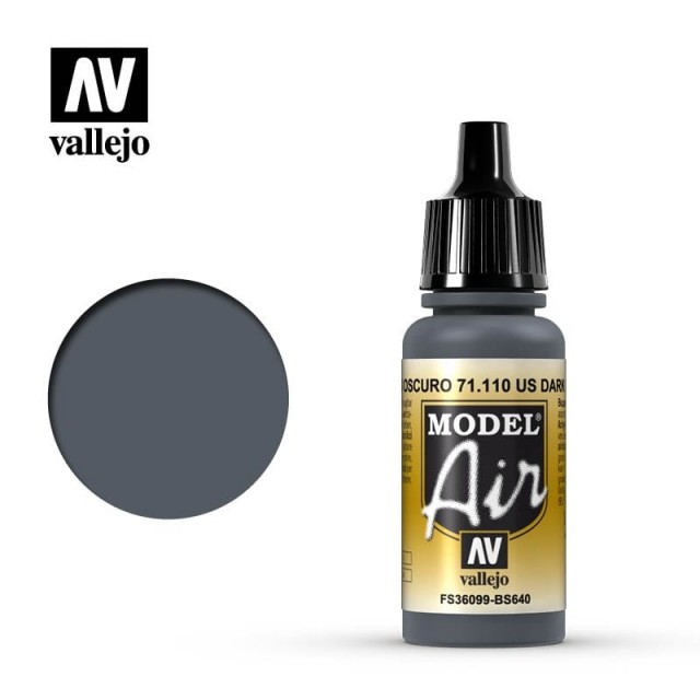Vallejo Model Air Dark Gray 17ml (71.110)