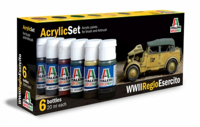 Italeri Acrylic Set WWII Regio Esercito (6stk. 20ml)