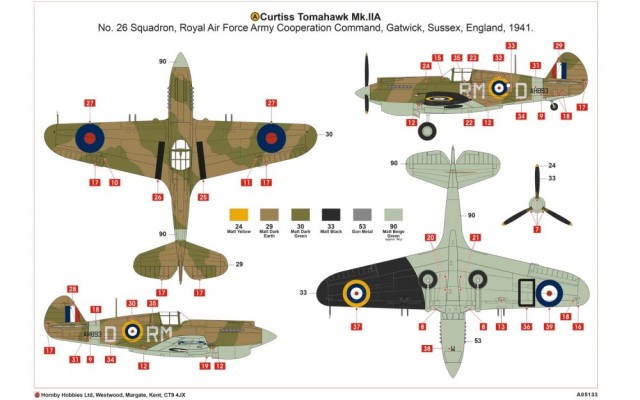 Airfix 1/48 Curtiss Tomahawk Mk.II