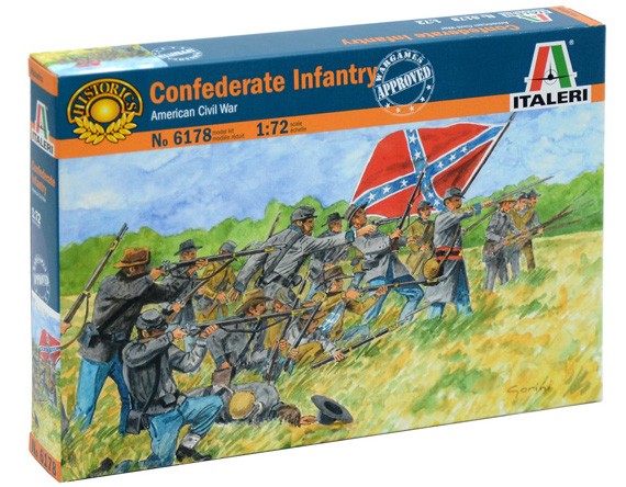 Italeri 1/72 Confederate Infantry American Civil War 6178
