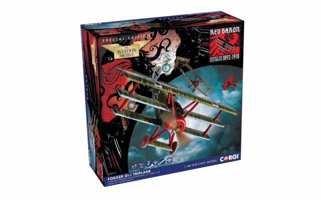 Corgi 1/48 Fokker DR.1 Triplane, Wolfram Freiherr von Richthofen, 21st April 1918 - Death of the Red Baron