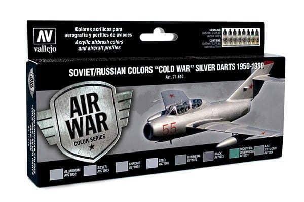 Vallejo Model Air Soviet/Russian Colors Cold War Silver Darts 1950-1980