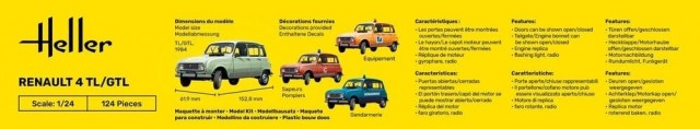Heller 1/24 Renault 4 TL/GTL