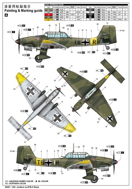 Trumpeter 1/24 Junkers Ju-87B-2 Stuka