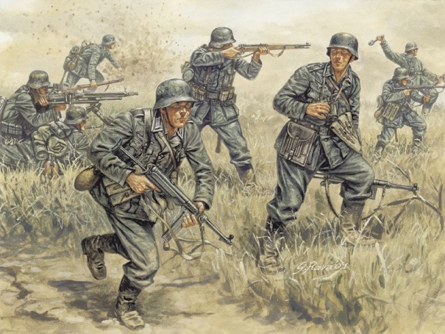 Italeri Infanterisett 1/72 German Infantry (Wehrmacht) 6033