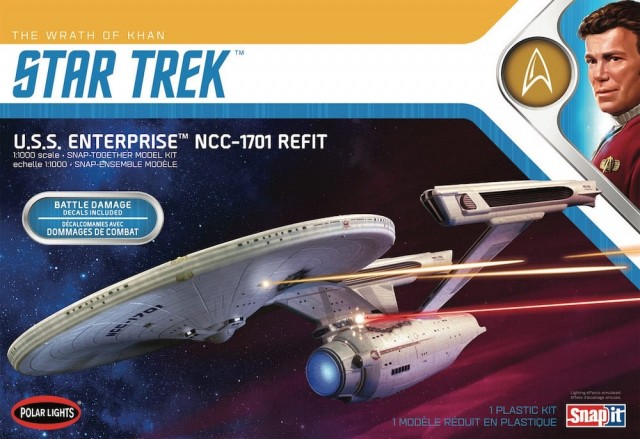 Polar Lights 1/1000 Star Trek U.S.S. Enterprise NCC-1701 Refit - The Wrath of Khan