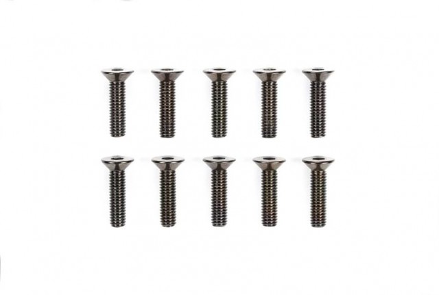 51631 Tamiya 3x12mm Steel Countersunk Hex Head Screws (10stk.)