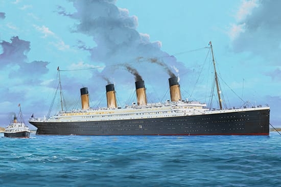 Trumpeter 1/200 Titanic m/LED-lys