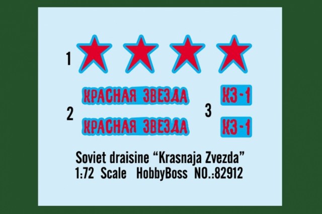 HobbyBoss 1/72 Soviet Draisine Krasnaja Zvezda
