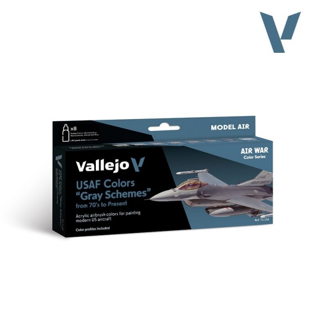 Vallejo Model Air USAF Colors “Gray Schemes” from 70´s to Present