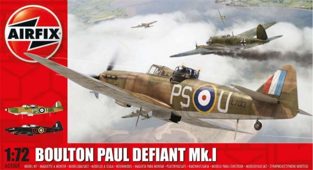 Airfix byggesett 1/72 Boulton Paul Defiant Mk.I A02069