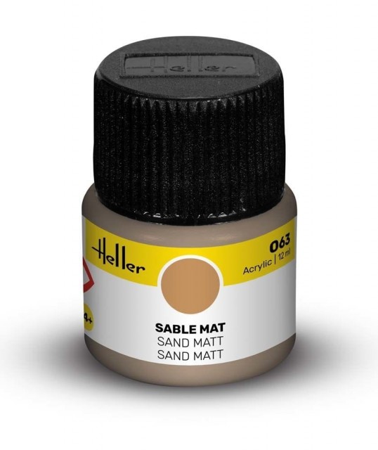 Heller Akryl No 63 Sand - Matt 12ml