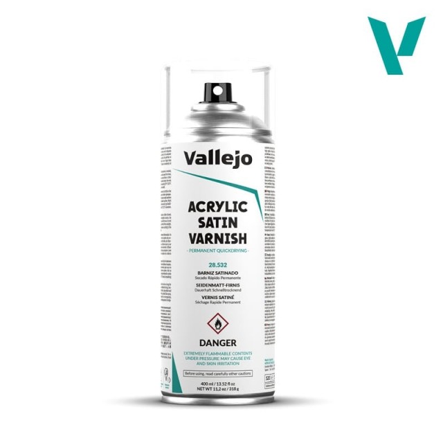 Vallejo Hobby Paint Acrylic Satin Varnish 400ml