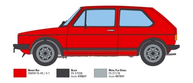 Italeri 1/24 VW Golf GTI First Series 1976/78