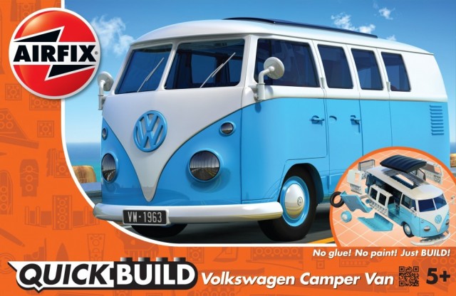 Airfix Quick Build Volkswagen Camper Van Blue