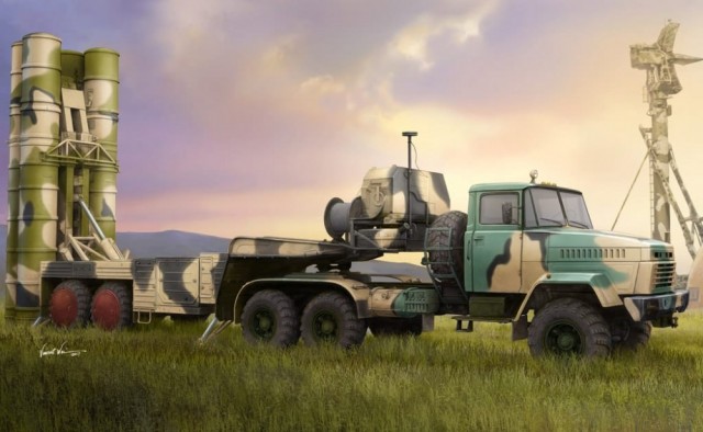 HobbyBoss 1/35 Russian KrAZ-260B Tractor with 5P85TE TEL S-300PMU