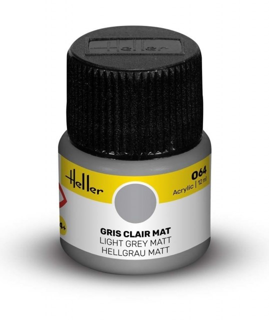 Heller Akryl No 64 Light Grey - Matt 12ml