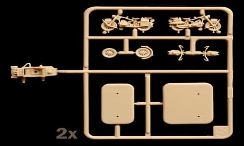 Italeri 1/72 German Motorcycles WWII