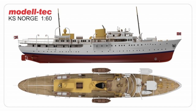 Modell-tec 1/60 KS Kongeskipet Norge