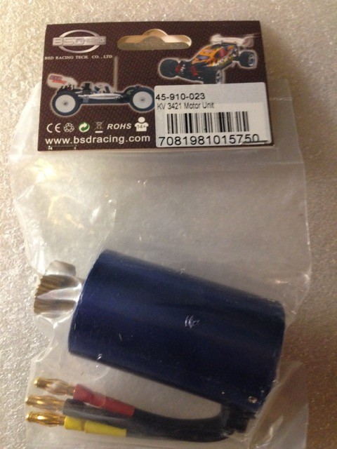 910-023 BSD Brushless KV 3421 Motor Unit