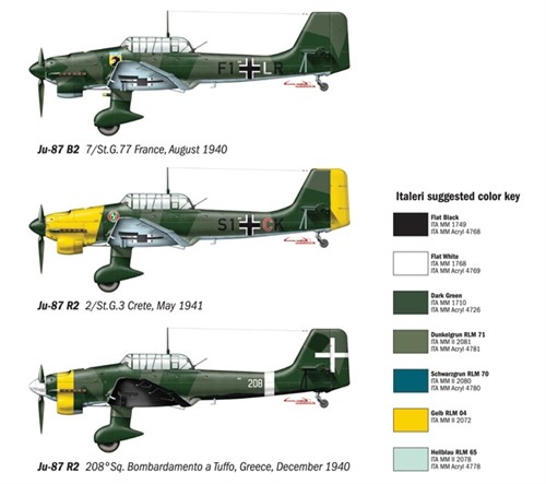 Italeri 1/72 Ju-87 B2/R2 Stuka No 1292