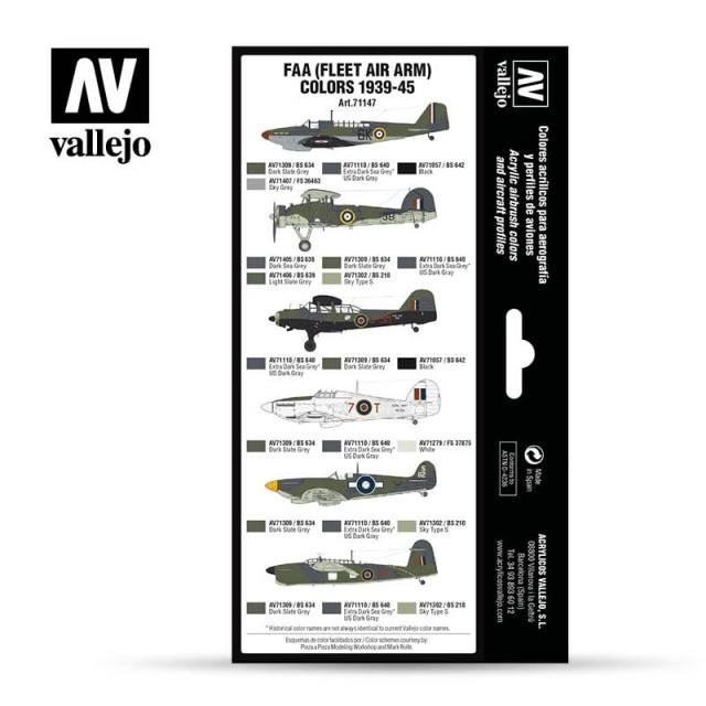 Vallejo Model Air FAA (Fleet Air Arm) Colors 1939-1945