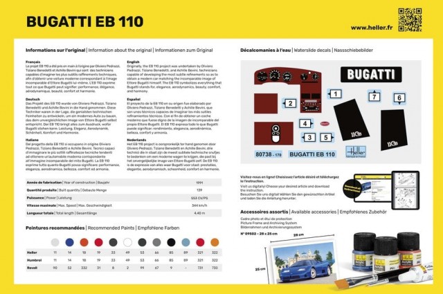 Heller 1/24 Bugatti EB 110