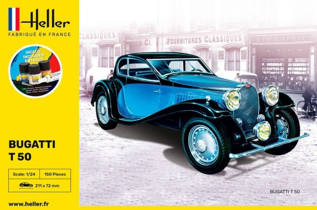 Heller Startsett 1/24 Bugatti T.50