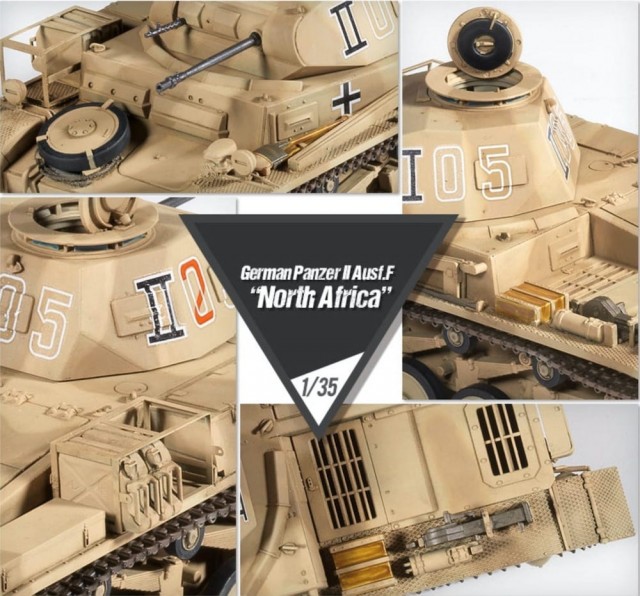 Academy 1/35 German Panzer II Ausf.F North Africa