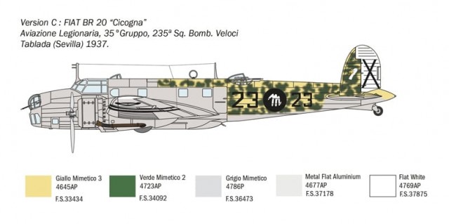 Italeri 1/72 Fiat BR.20 Cicogna - The Battle of Britain 80th Anniversary