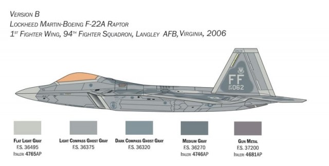 Italeri 1/48 F-22A Raptor