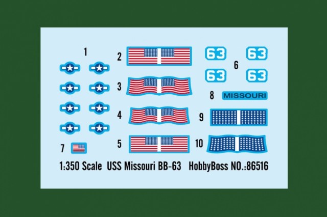 HobbyBoss 1/350 USS Missouri BB-63