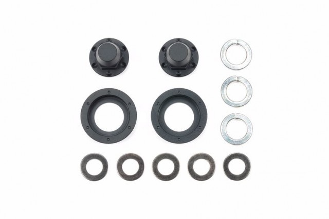 56556 Tamiya Hub Nuts for Single Wheels Black (2stk.)