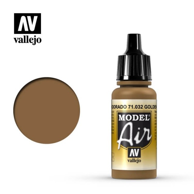 Vallejo Model Air Golden Brown 17ml (71.032)
