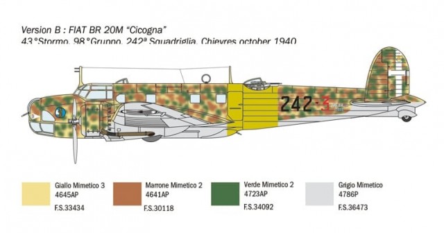 Italeri 1/72 Fiat BR.20 Cicogna - The Battle of Britain 80th Anniversary