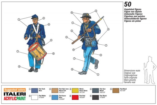 Italeri 1/72 Union Infantry American Civil War 6177